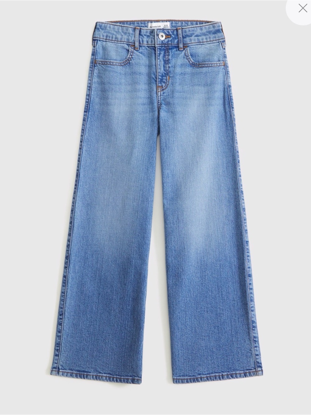 Abercrombie Kids High Rise Wide Leg Jeans - NWT!